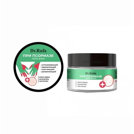 Гель алоэ при псориазе пластик 100 мл, «Dr.Rufa»